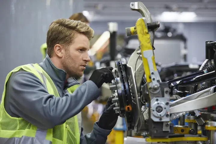 Car factory worker