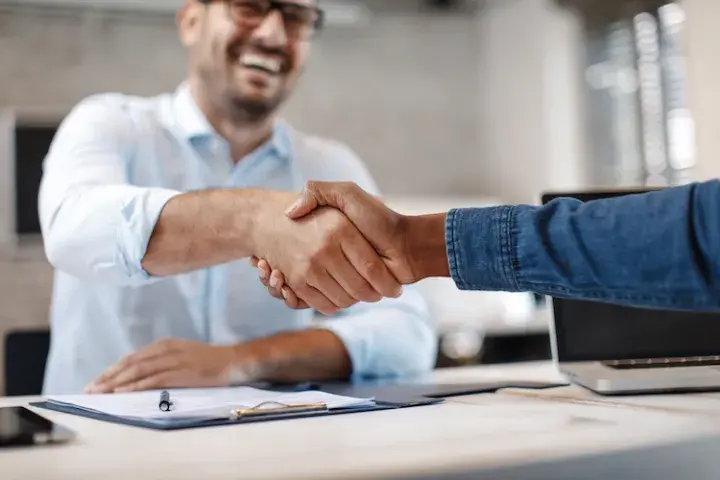 Men shaking hands